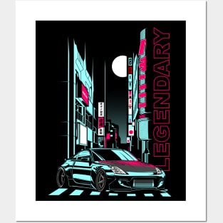 Tokio 350Z Fairlady JDM Tuning 90s Car Posters and Art